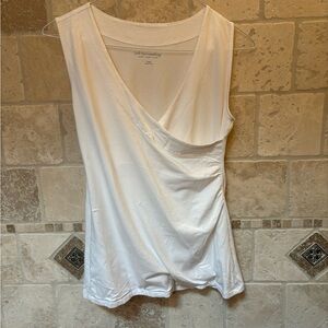 SOFT SURROUNDINGS Surplice Type Top with Side Ruching Size S